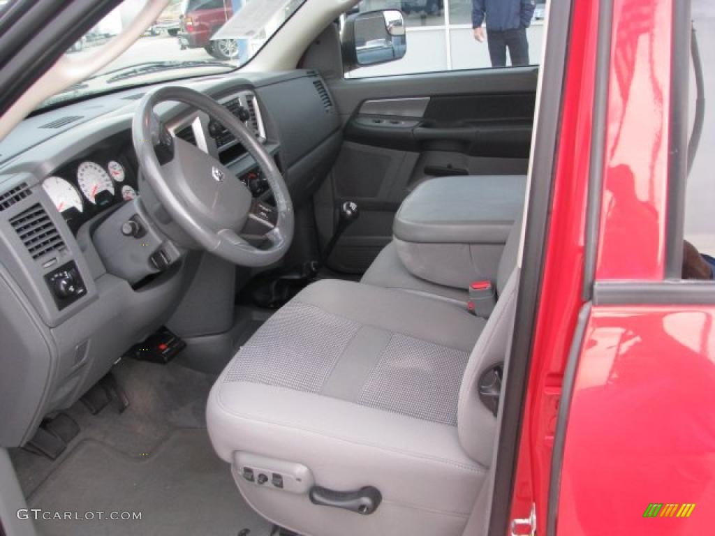 2007 Ram 3500 SLT Quad Cab 4x4 - Flame Red / Medium Slate Gray photo #4