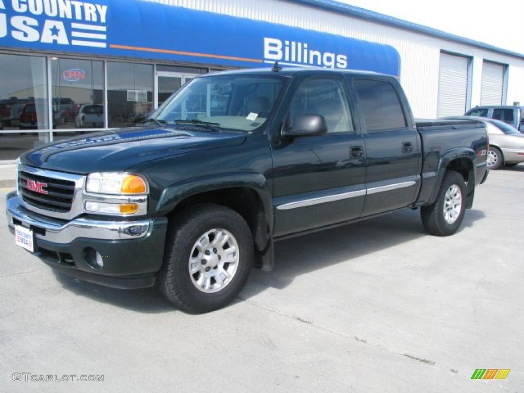 2006 Sierra 1500 SLT Crew Cab 4x4 - Polo Green Metallic / Neutral photo #2