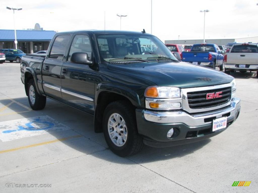 2006 Sierra 1500 SLT Crew Cab 4x4 - Polo Green Metallic / Neutral photo #15