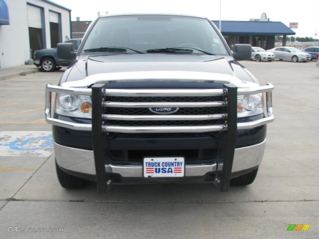 2005 F150 XLT SuperCab 4x4 - True Blue Metallic / Medium Flint Grey photo #5