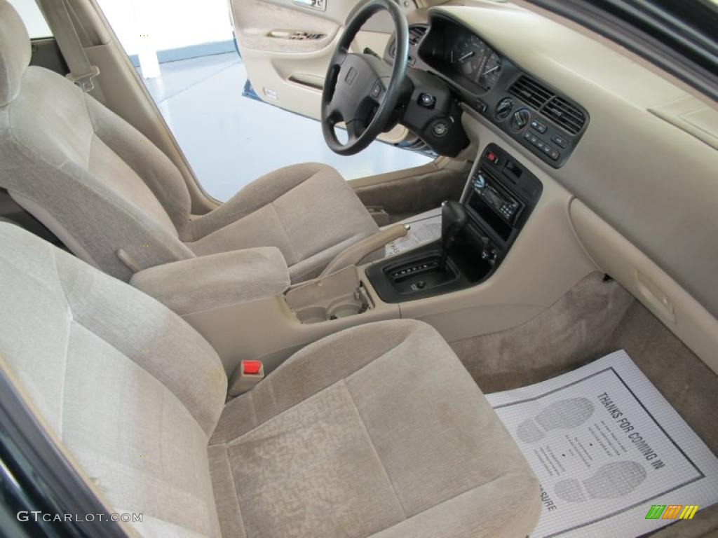 1996 Accord EX Sedan - Dark Eucalyptus Green Pearl Metallic / Beige photo #21