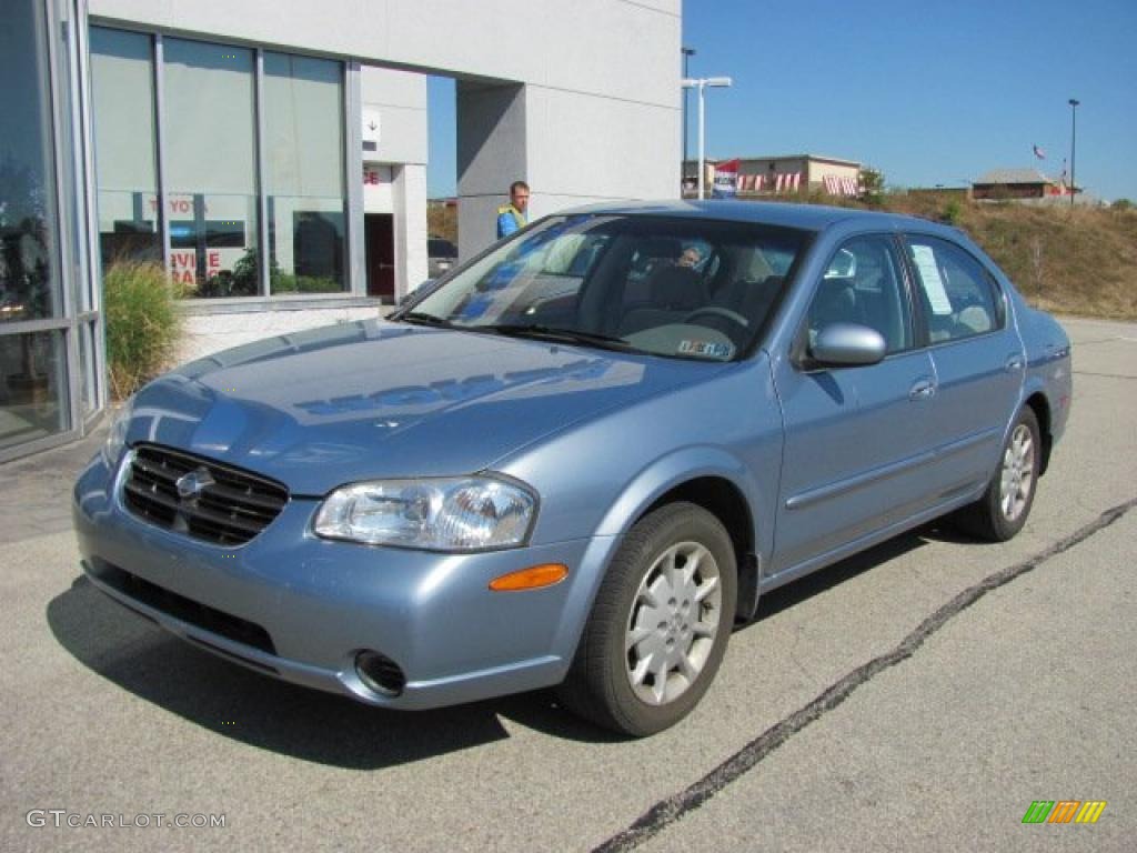 2000 Maxima GXE - Satin Blue Pearl / Frost photo #2