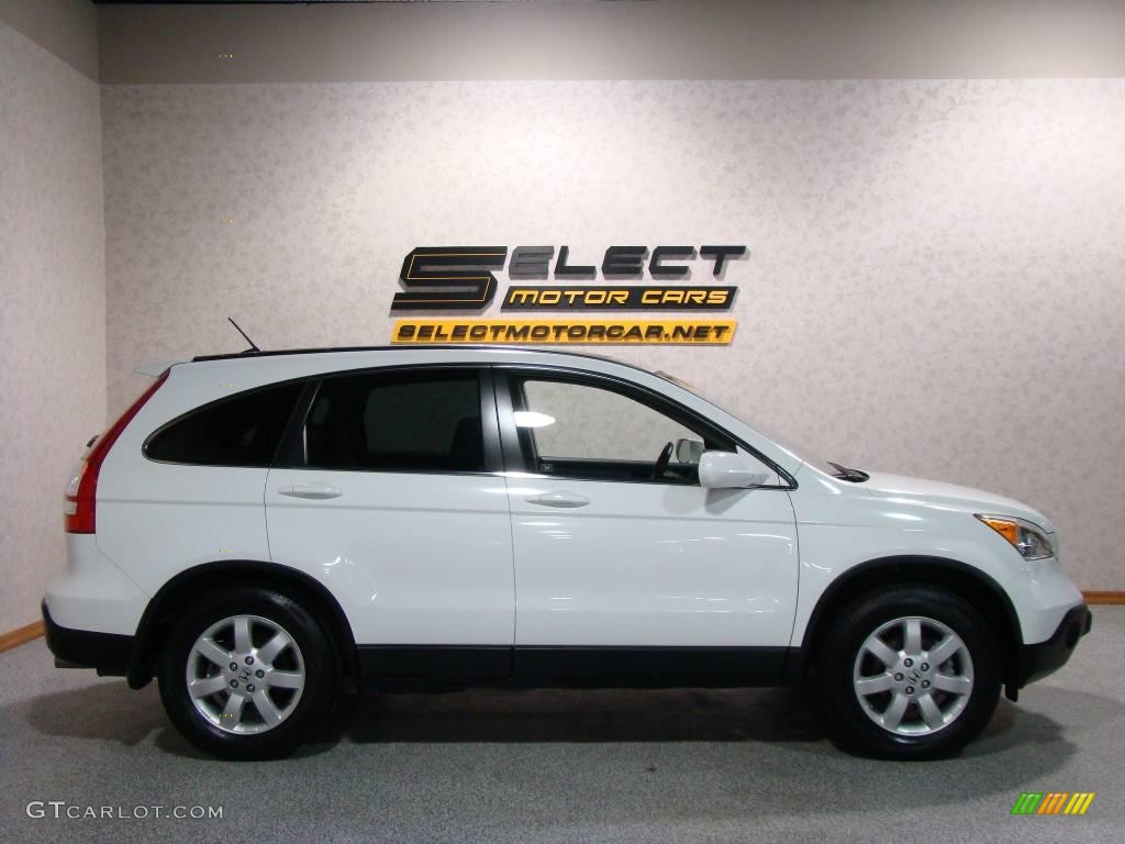 2008 CR-V EX-L 4WD - Taffeta White / Gray photo #4