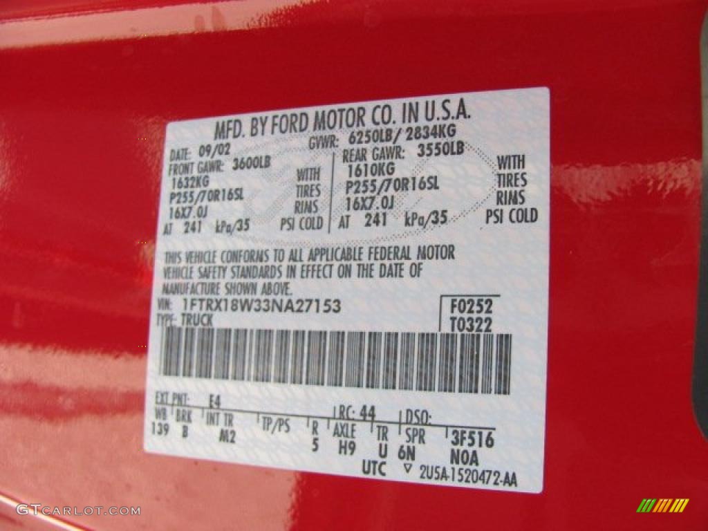 2003 F150 XLT SuperCab 4x4 - Bright Red / Medium Graphite Grey photo #19