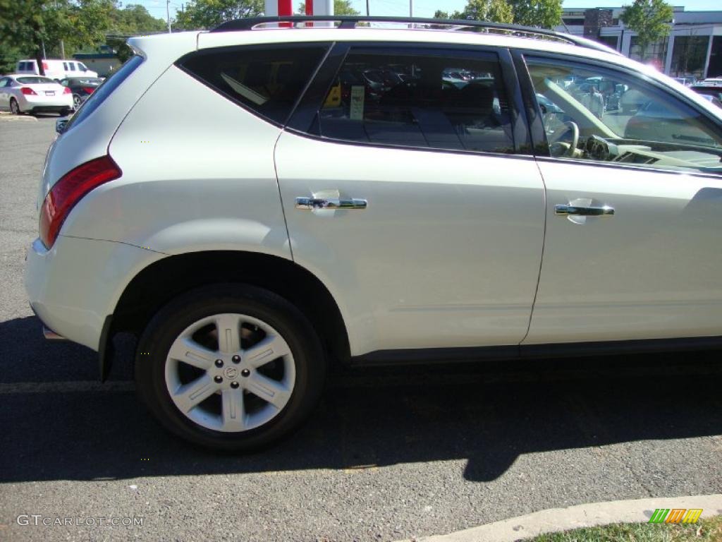 2007 Murano S AWD - Glacier Pearl White / Cafe Latte photo #5