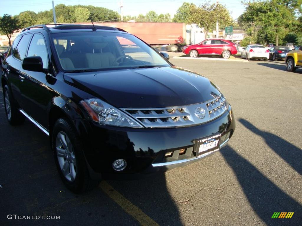 2007 Murano SL AWD - Super Black / Cafe Latte photo #7