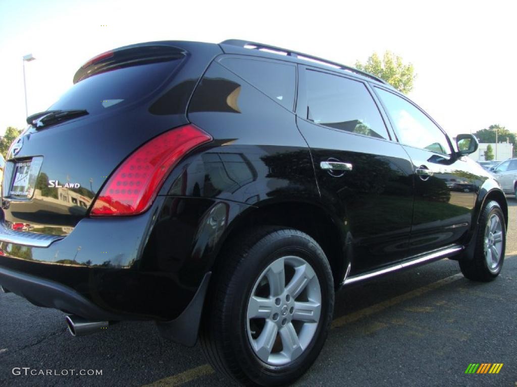 2007 Murano SL AWD - Super Black / Cafe Latte photo #19