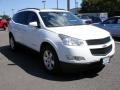 2009 Summit White Chevrolet Traverse LT AWD  photo #3