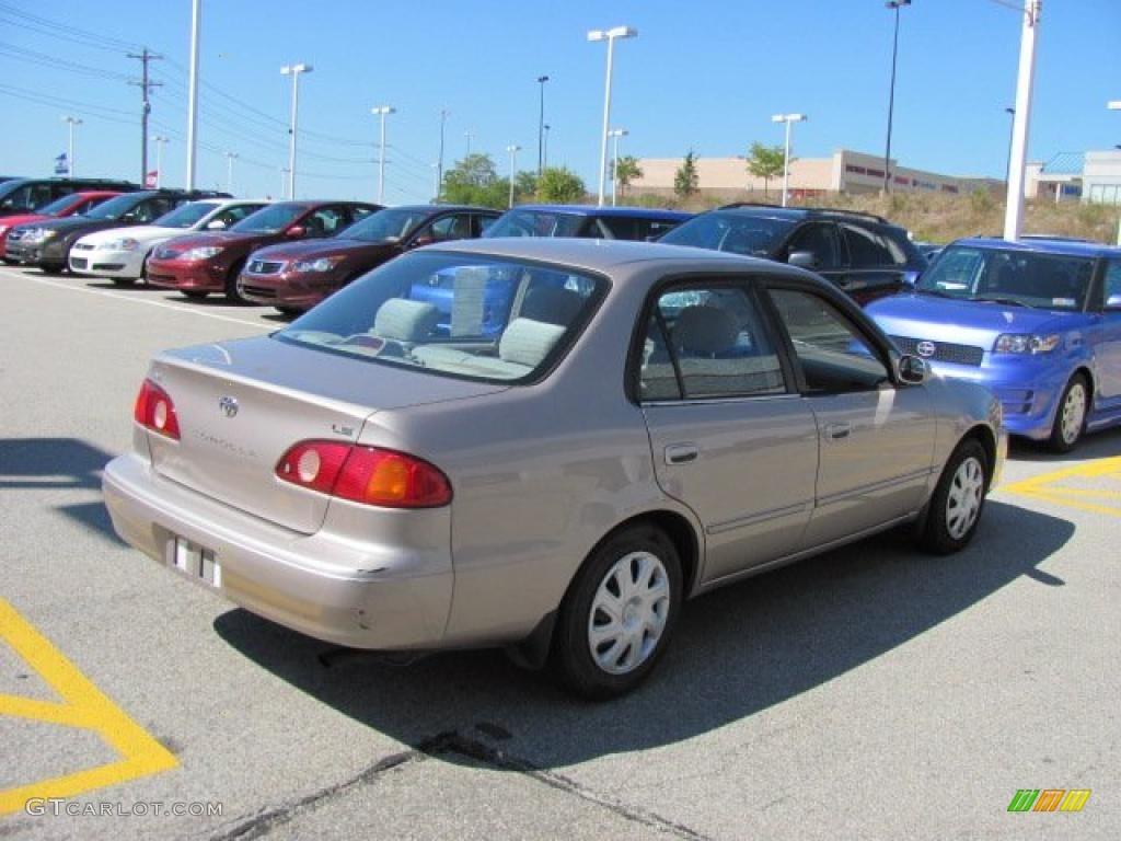 2001 Corolla LE - Sandrift Beige Metallic / Pebble Beige photo #6