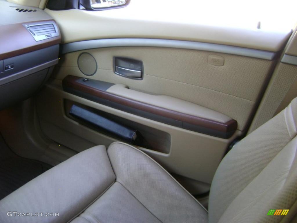 2005 7 Series 745Li Sedan - Jet Black / Dark Beige/Beige III photo #22