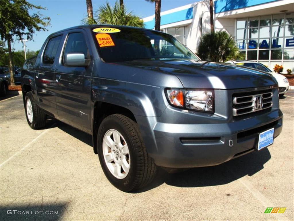 2007 Ridgeline RTS - Steel Blue Metallic / Gray photo #1