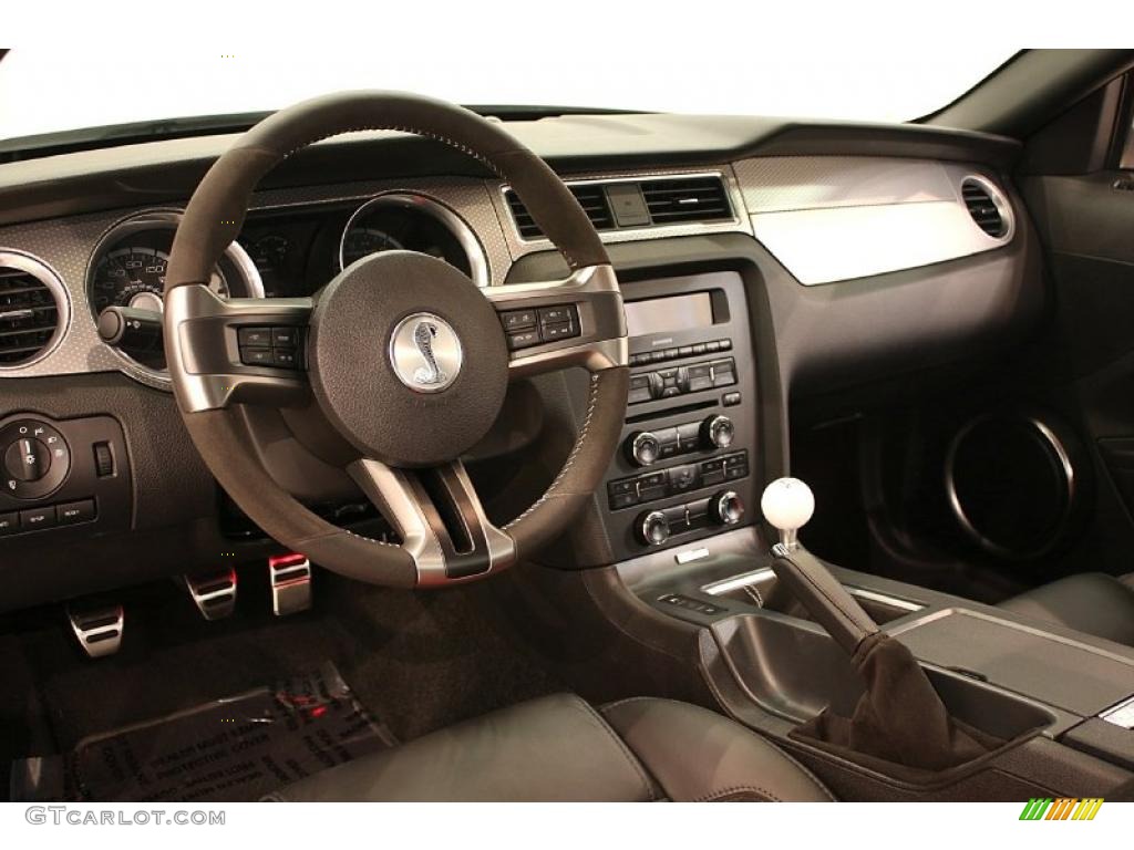 2011 Mustang Shelby GT500 SVT Performance Package Coupe - Performance White / Charcoal Black/Red photo #12