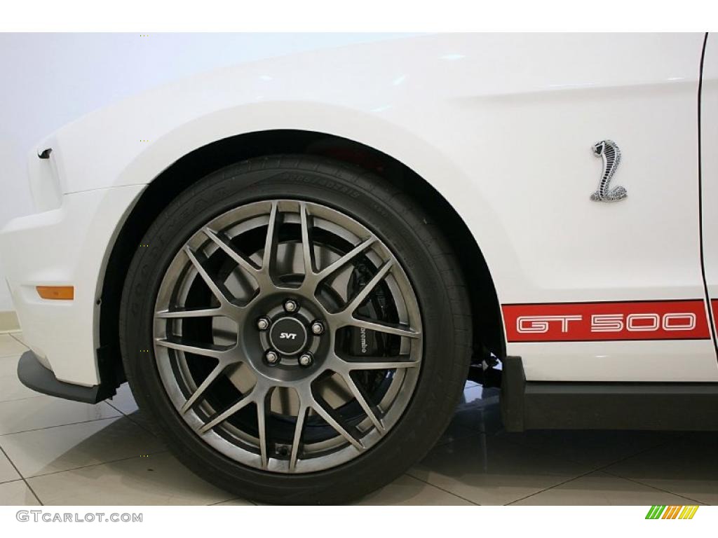 2011 Mustang Shelby GT500 SVT Performance Package Coupe - Performance White / Charcoal Black/Red photo #30