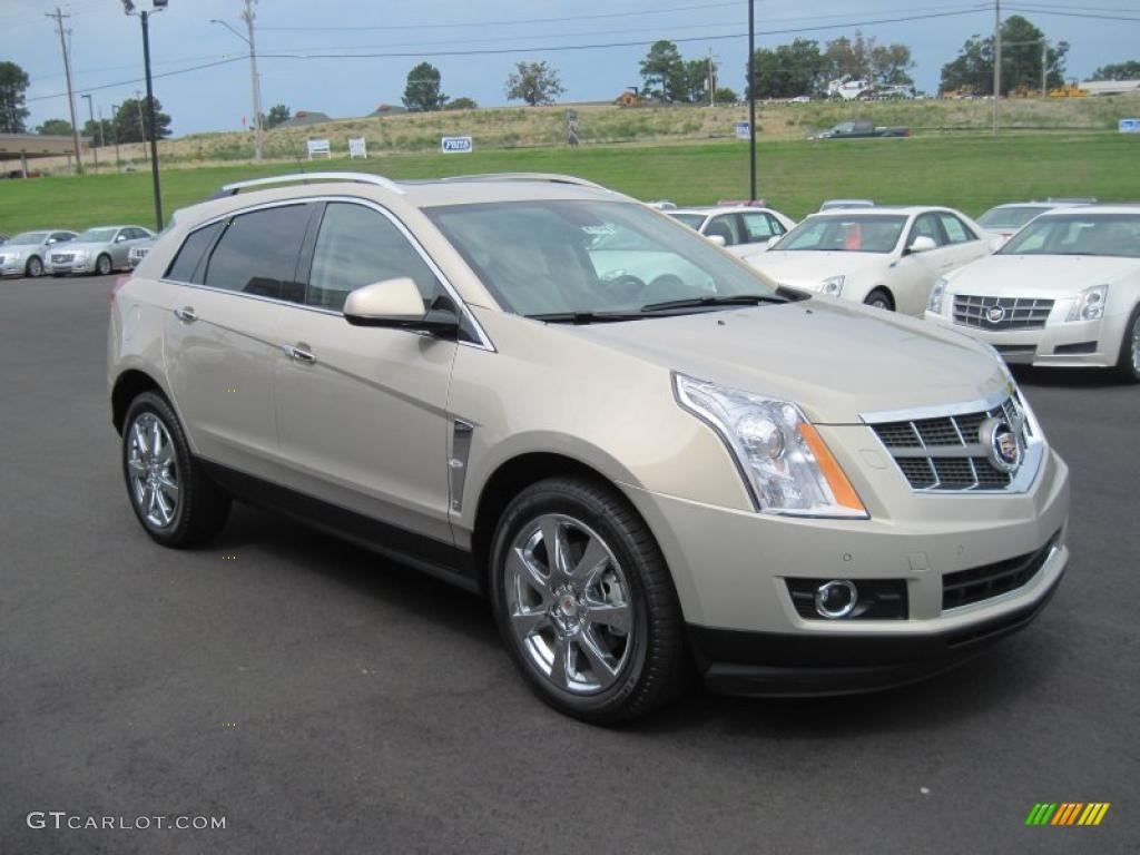 2011 SRX 4 V6 AWD - Gold Mist Metallic / Shale/Brownstone photo #7