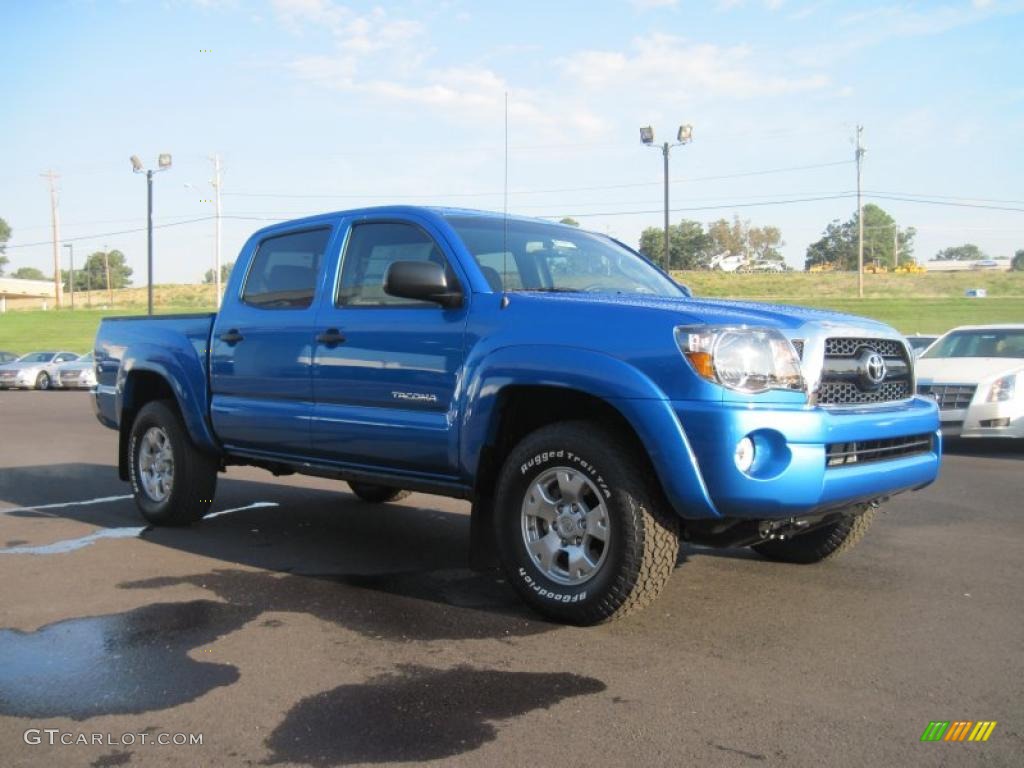 2011 Tacoma V6 TRD Double Cab 4x4 - Speedway Blue / Graphite Gray photo #7