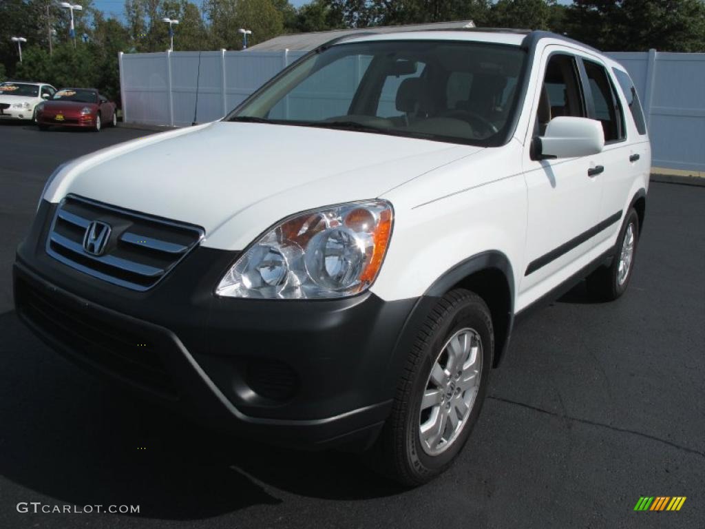 2006 CR-V EX 4WD - Taffeta White / Ivory photo #3