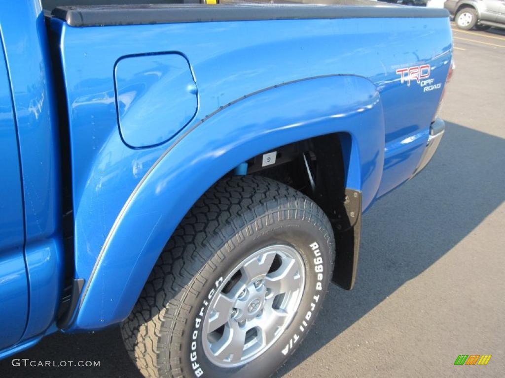 2011 Tacoma V6 TRD Double Cab 4x4 - Speedway Blue / Graphite Gray photo #10
