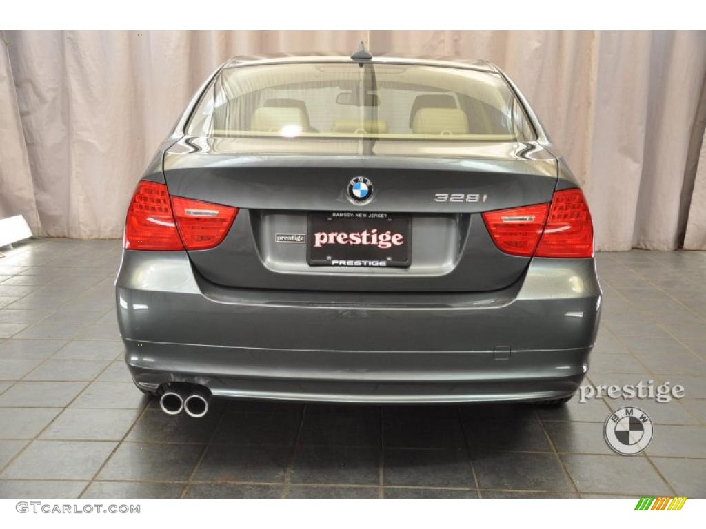 2010 3 Series 328i xDrive Sedan - Tasman Green Metallic / Beige photo #3