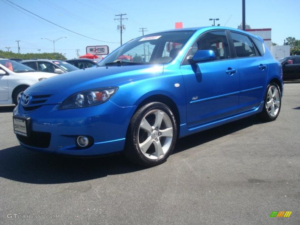 2006 MAZDA3 s Touring Hatchback - Winning Blue Metallic / Black photo #2
