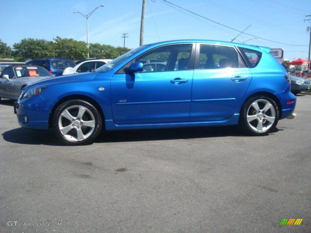 2006 MAZDA3 s Touring Hatchback - Winning Blue Metallic / Black photo #3