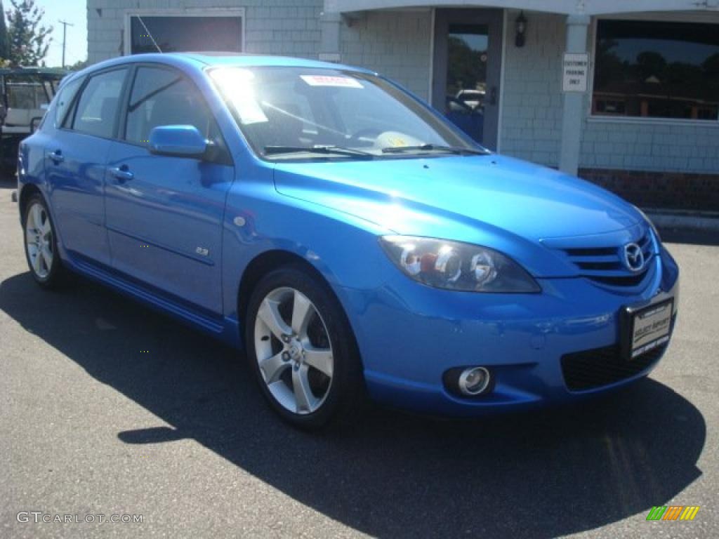2006 MAZDA3 s Touring Hatchback - Winning Blue Metallic / Black photo #8