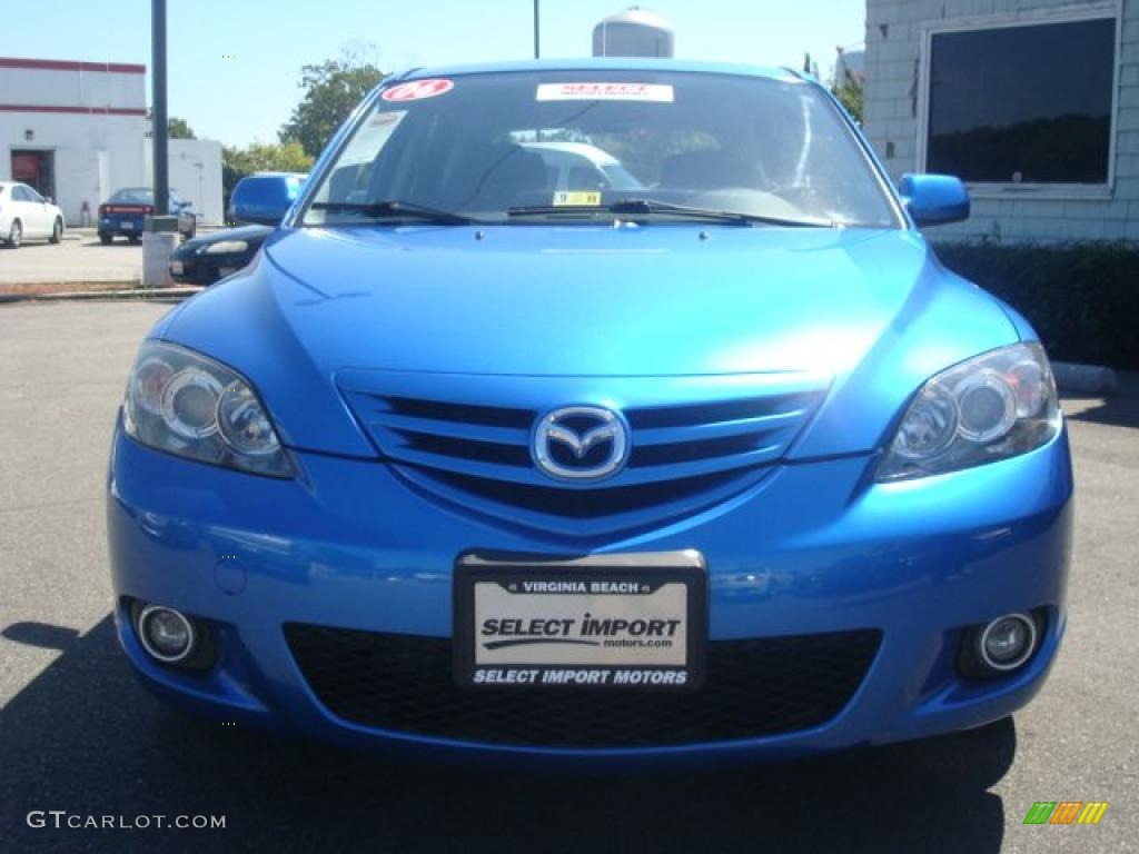 2006 MAZDA3 s Touring Hatchback - Winning Blue Metallic / Black photo #9