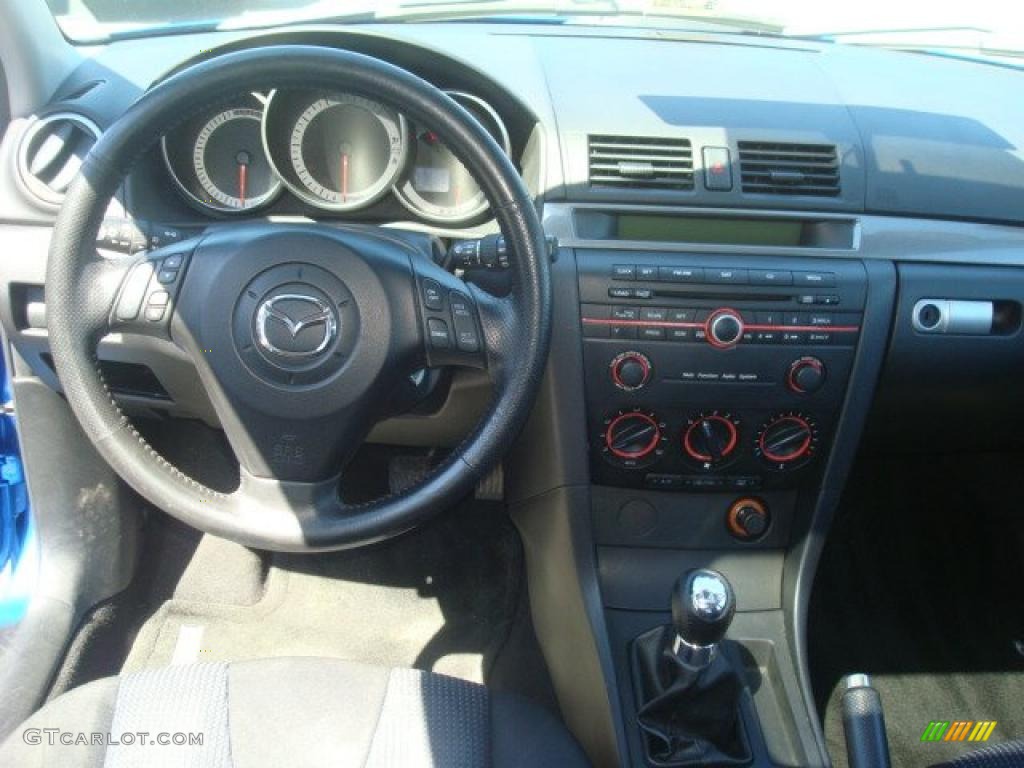 2006 MAZDA3 s Touring Hatchback - Winning Blue Metallic / Black photo #15