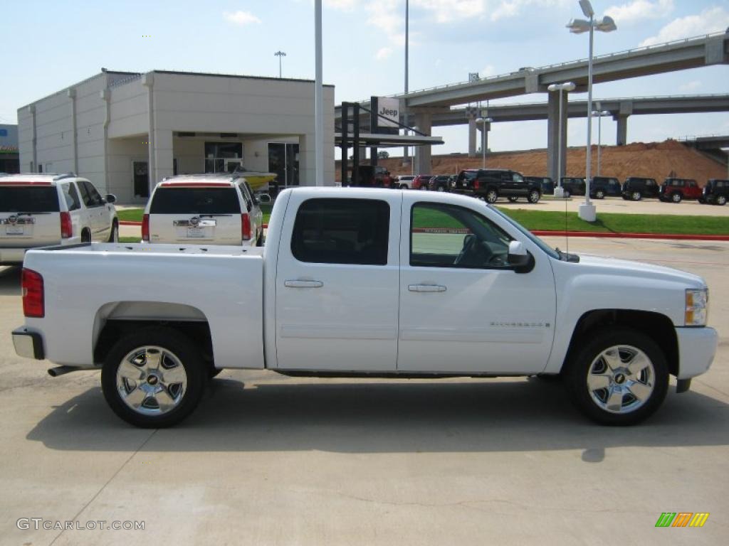 2009 Silverado 1500 LTZ Crew Cab - Summit White / Light Cashmere photo #6