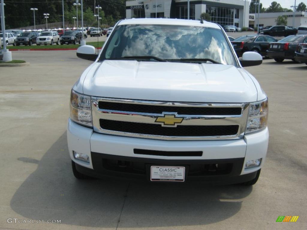 2009 Silverado 1500 LTZ Crew Cab - Summit White / Light Cashmere photo #8