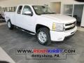 2011 Summit White Chevrolet Silverado 1500 LTZ Extended Cab 4x4  photo #1
