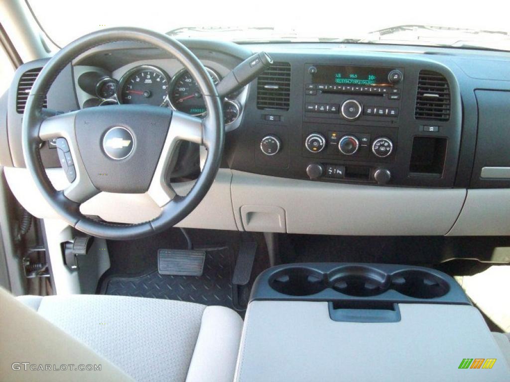 2007 Silverado 1500 LT Extended Cab 4x4 - Graystone Metallic / Light Titanium/Ebony Black photo #9