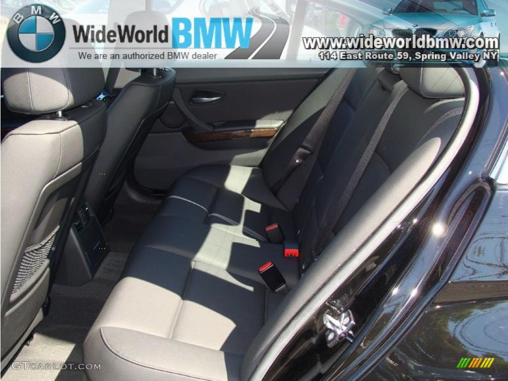 2007 3 Series 335xi Sedan - Jet Black / Black photo #8