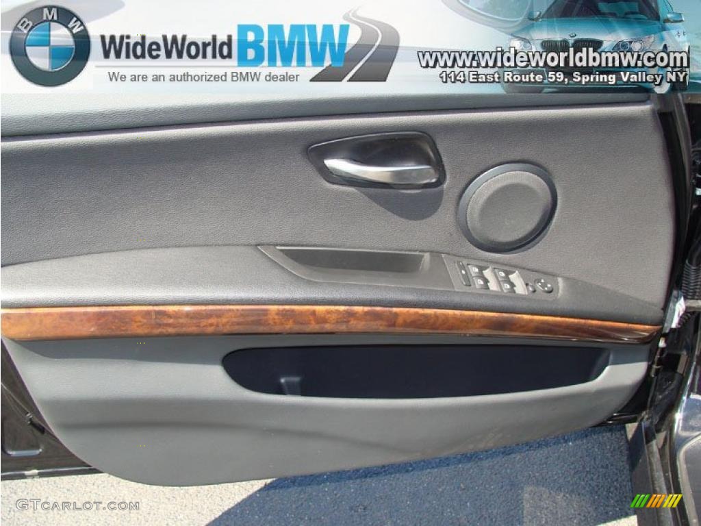 2007 3 Series 335xi Sedan - Jet Black / Black photo #10