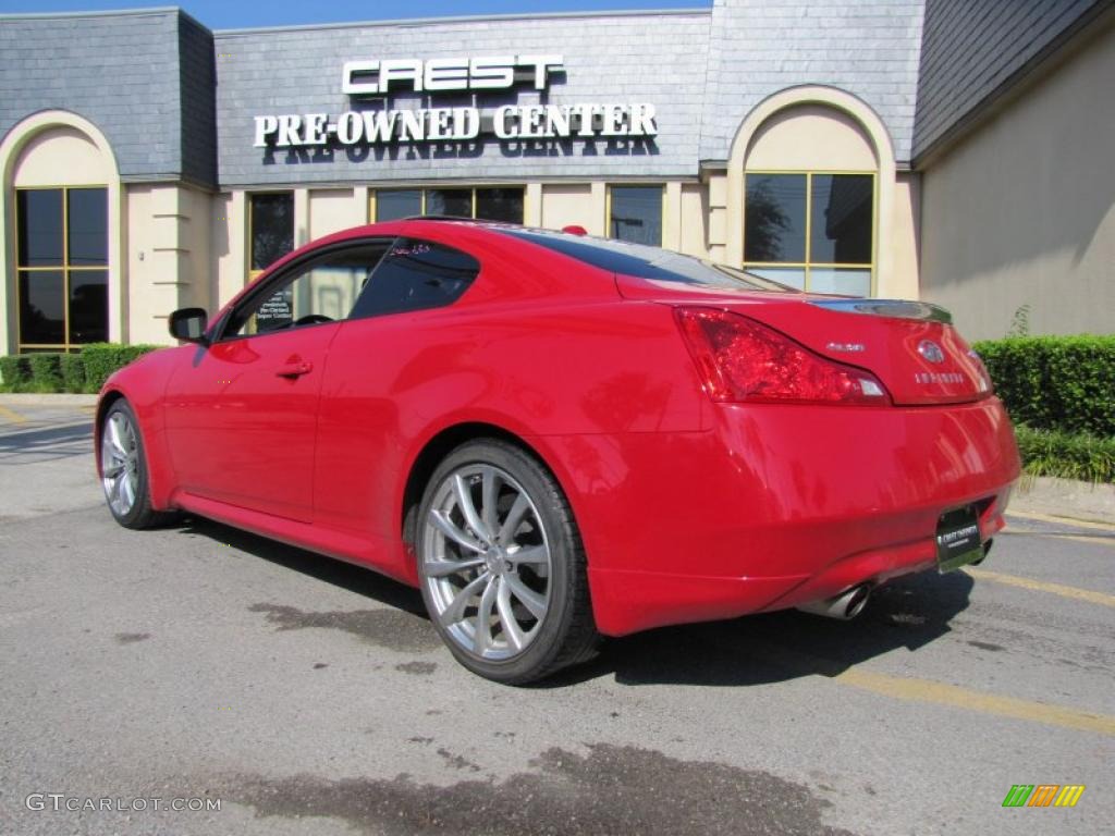 2008 G 37 S Sport Coupe - Vibrant Red / Stone photo #5