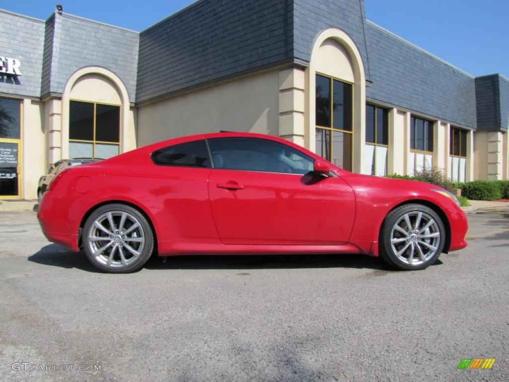 2008 G 37 S Sport Coupe - Vibrant Red / Stone photo #7