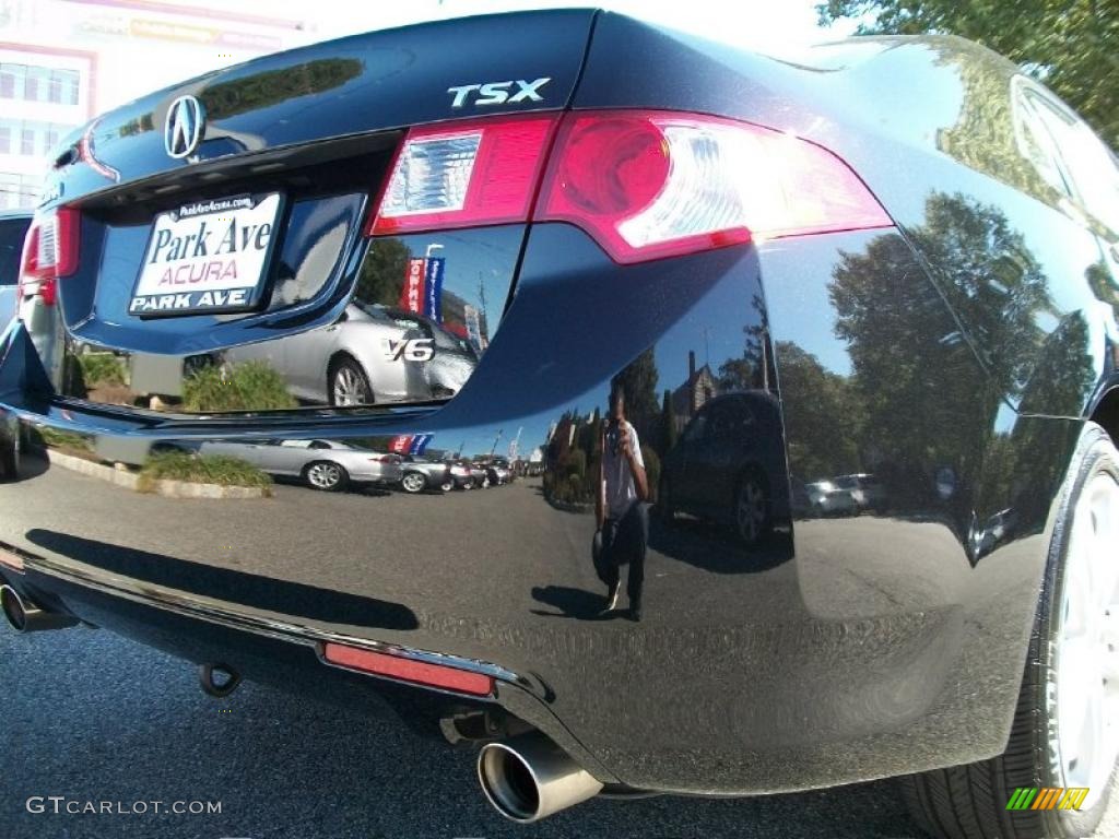 2010 TSX V6 Sedan - Crystal Black Pearl / Ebony photo #22