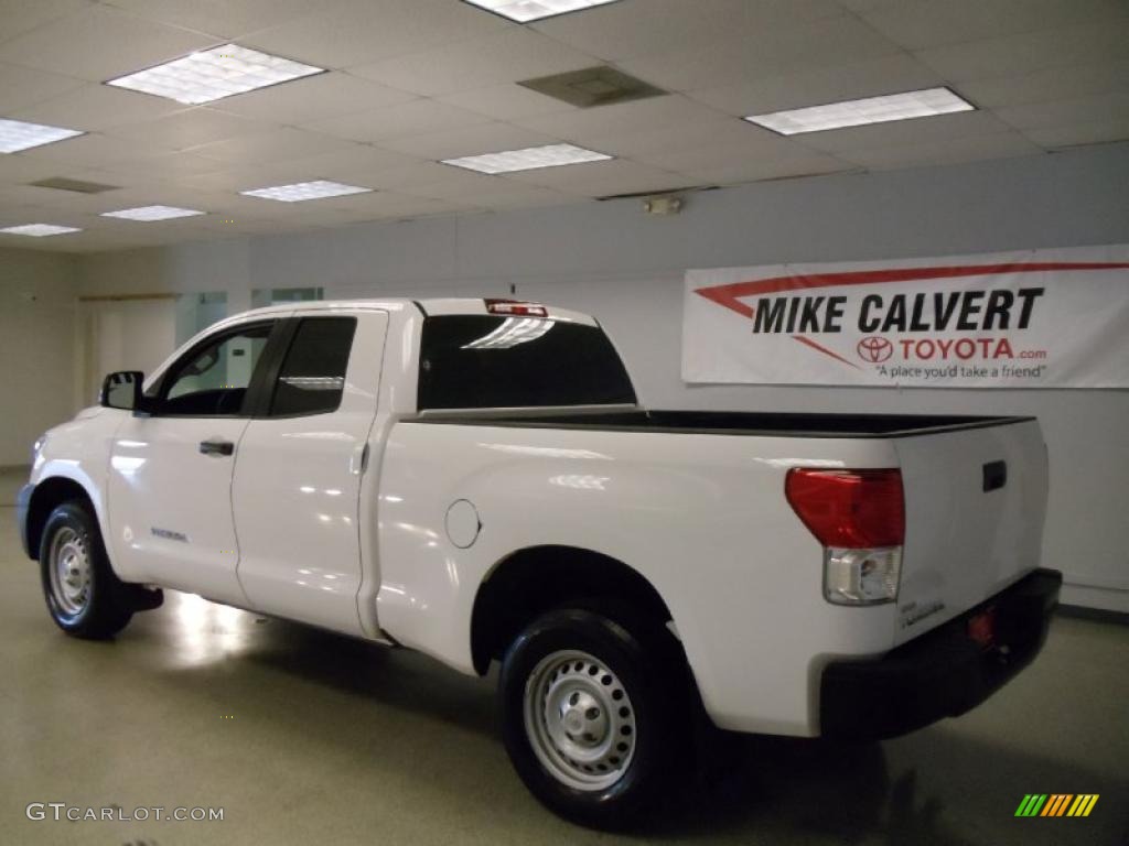 2010 Tundra Double Cab - Super White / Graphite Gray photo #5