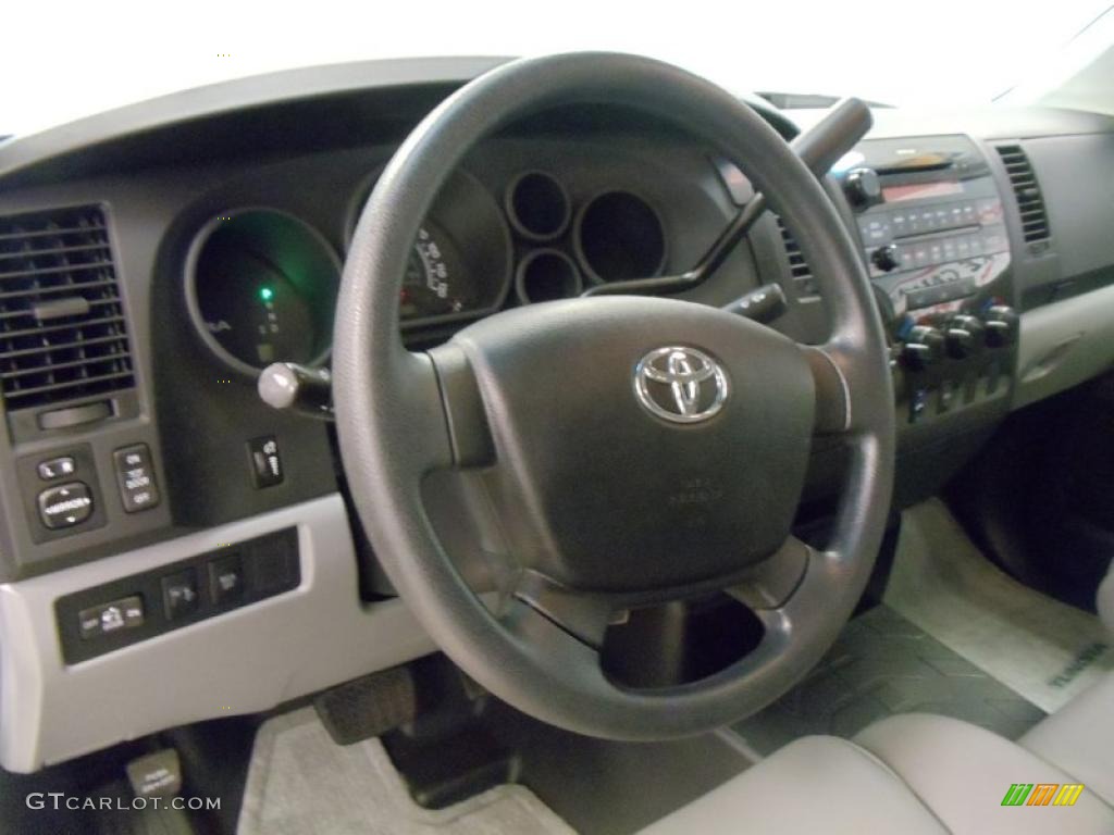 2010 Tundra Double Cab - Super White / Graphite Gray photo #11