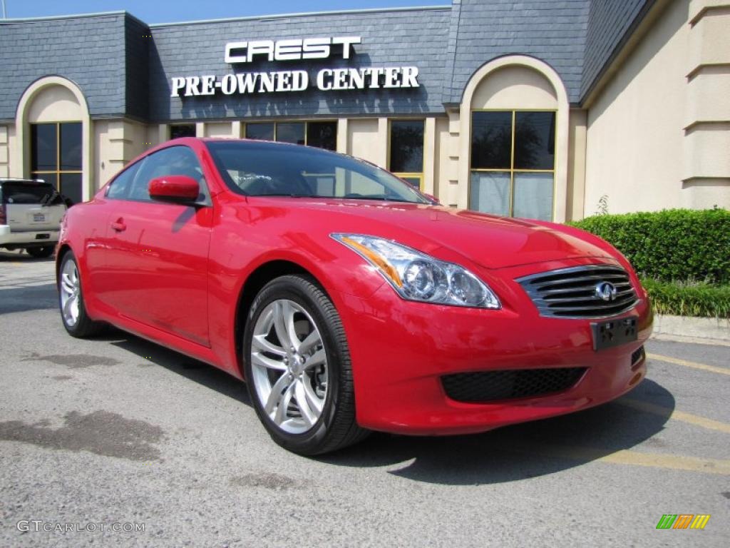 2009 G 37 Journey Coupe - Vibrant Red / Graphite photo #1