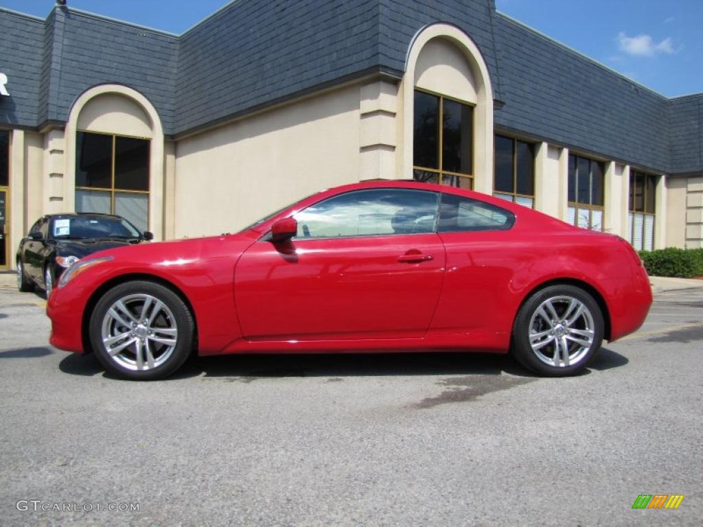 2009 G 37 Journey Coupe - Vibrant Red / Graphite photo #4