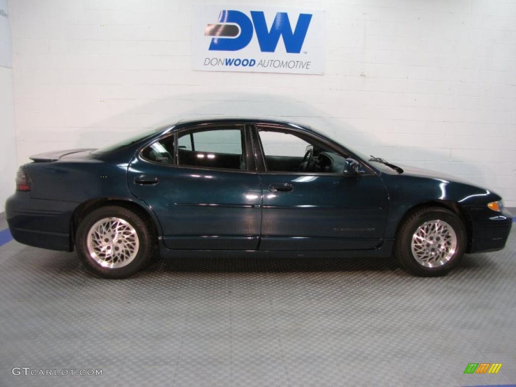 1997 Grand Prix GT Sedan - Dark Teal Metallic / Dark Blue photo #6