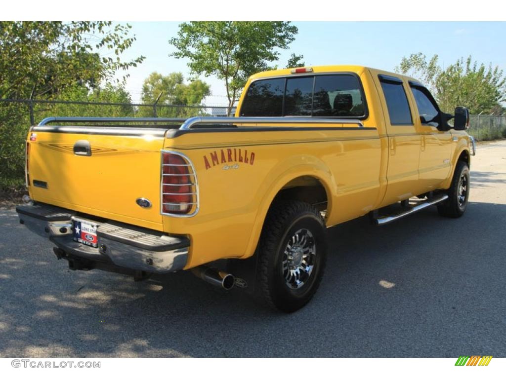 2006 F250 Super Duty Amarillo Special Edition Crew Cab 4x4 - Screaming Yellow / Black photo #3