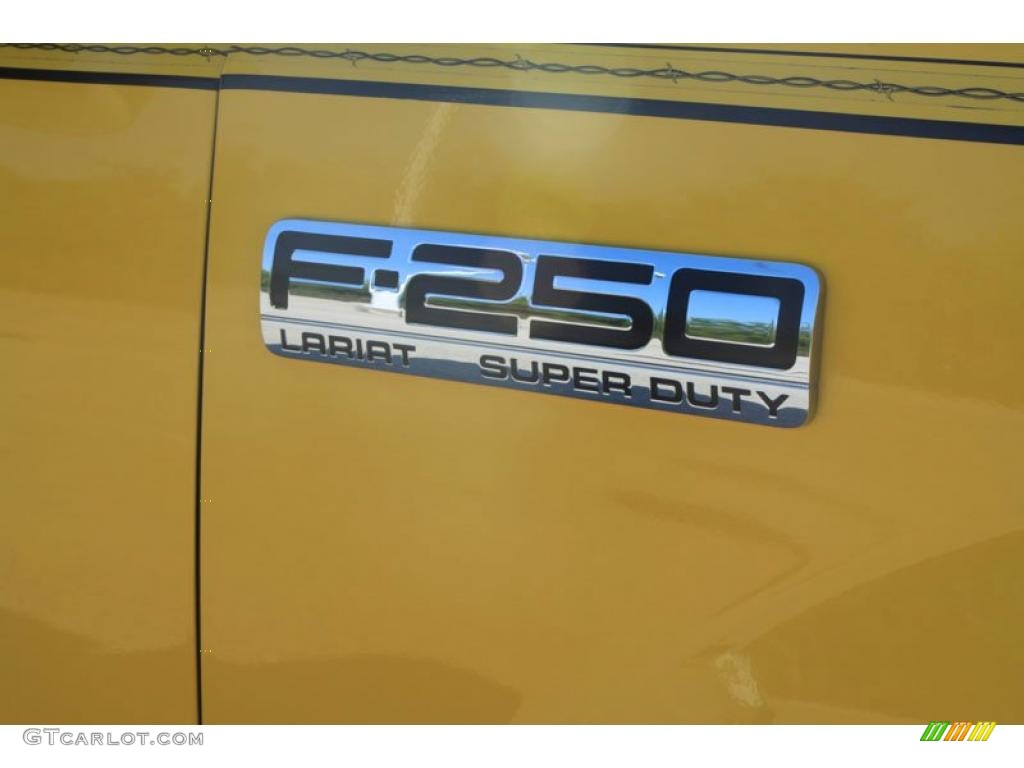2006 F250 Super Duty Amarillo Special Edition Crew Cab 4x4 - Screaming Yellow / Black photo #13