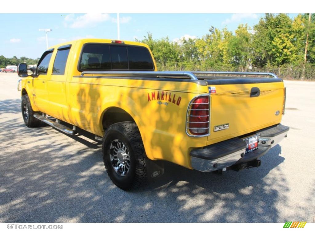 2006 F250 Super Duty Amarillo Special Edition Crew Cab 4x4 - Screaming Yellow / Black photo #18
