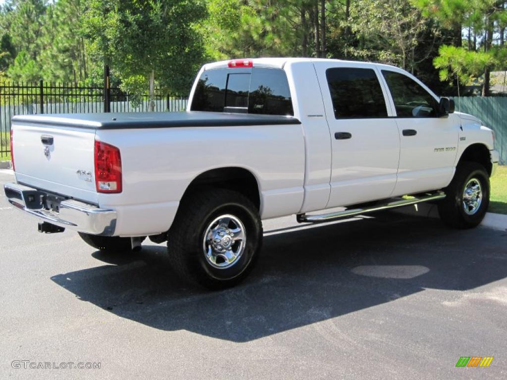 2006 Ram 1500 SLT Mega Cab 4x4 - Bright White / Medium Slate Gray photo #2