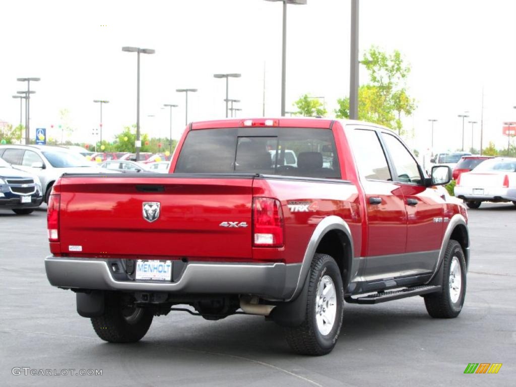 2009 Ram 1500 TRX4 Crew Cab 4x4 - Inferno Red Crystal Pearl / Dark Slate/Medium Graystone photo #3