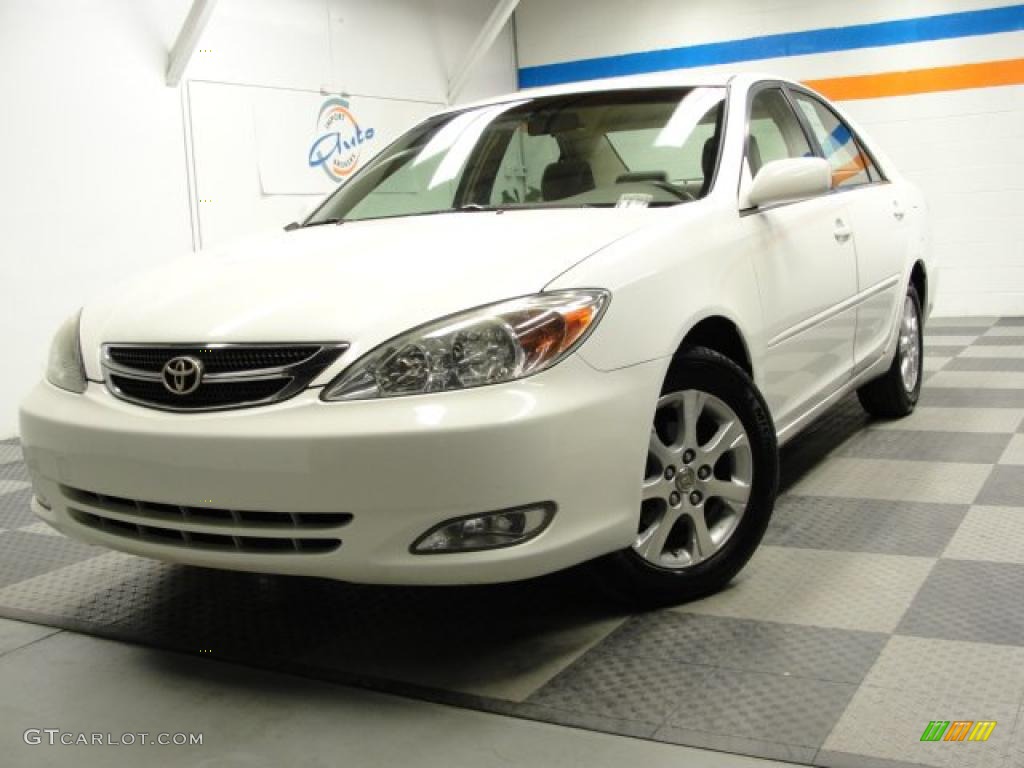 Crystal White Toyota Camry