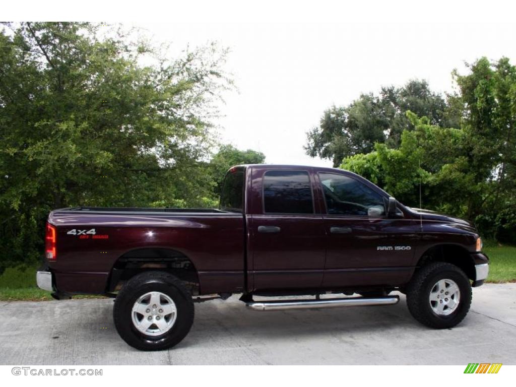 2005 Ram 1500 SLT Quad Cab 4x4 - Deep Molten Red Pearl / Dark Slate Gray photo #10