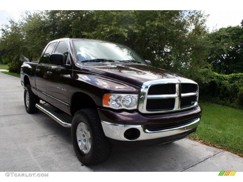 2005 Ram 1500 SLT Quad Cab 4x4 - Deep Molten Red Pearl / Dark Slate Gray photo #17