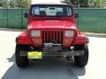 1995 Poppy Red Jeep Wrangler S 4x4  photo #8